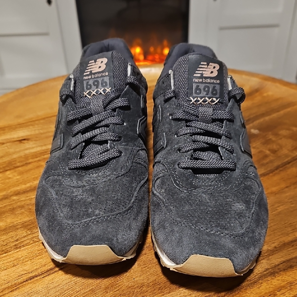 New Balance 696 Dark Gray Sneakers